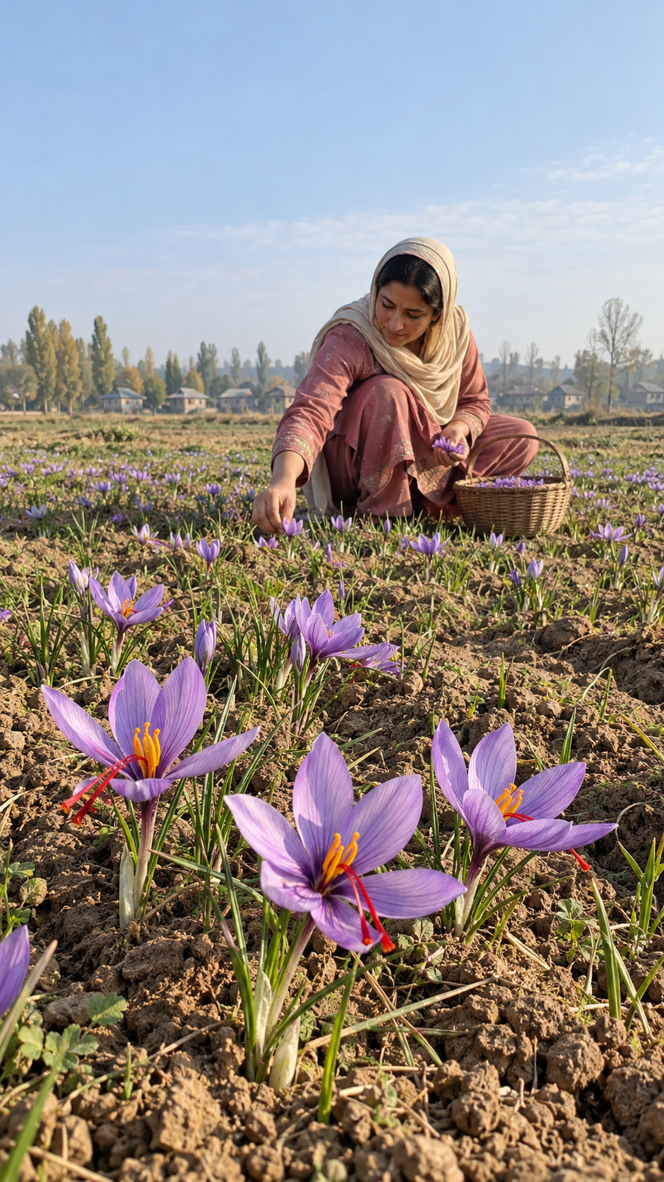The Saffron Mornings of Pampore