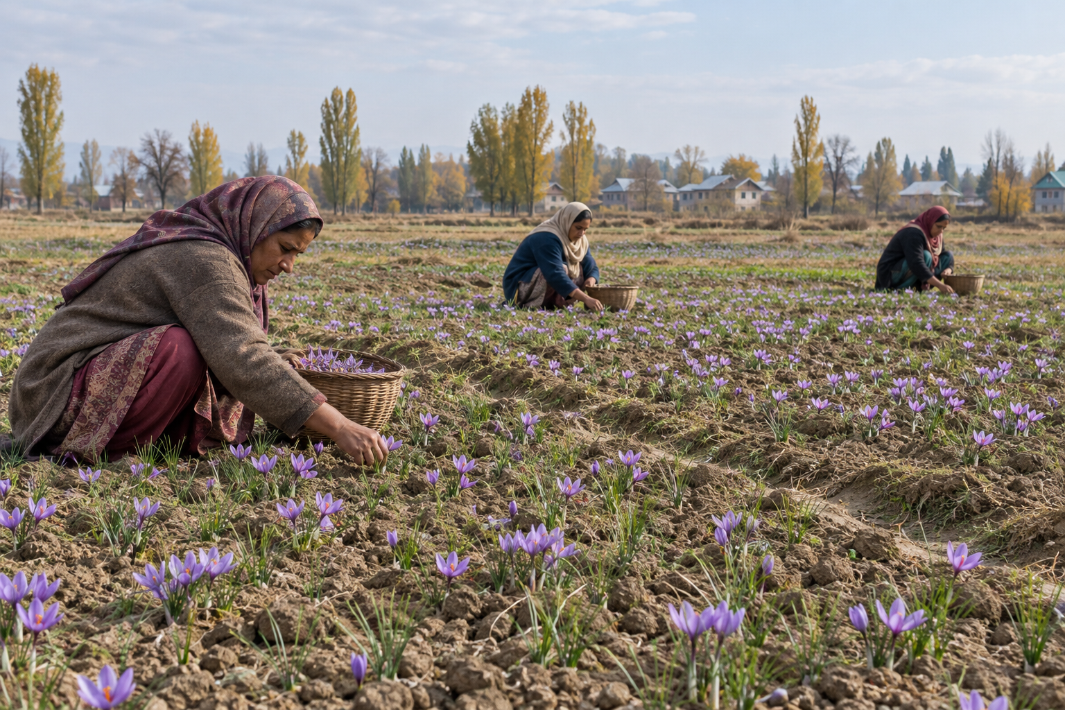 The Saffron Mornings of Pampore